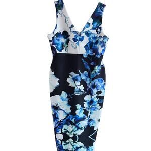 ASOS Blue Floral Maternity Dress